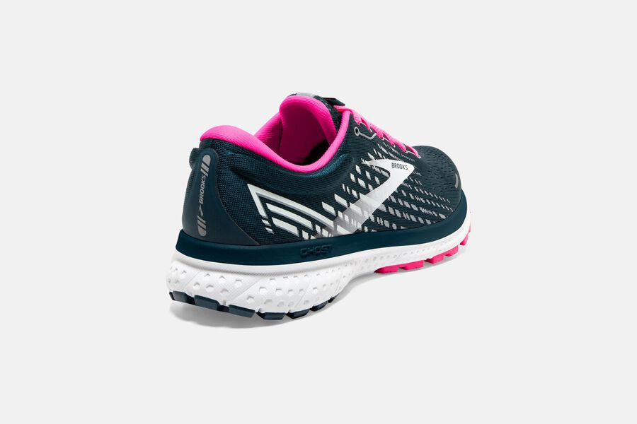 Brooks Ghost 13 Road Loopschoenen Dames - Donkerblauw/Roze - 814590OVG